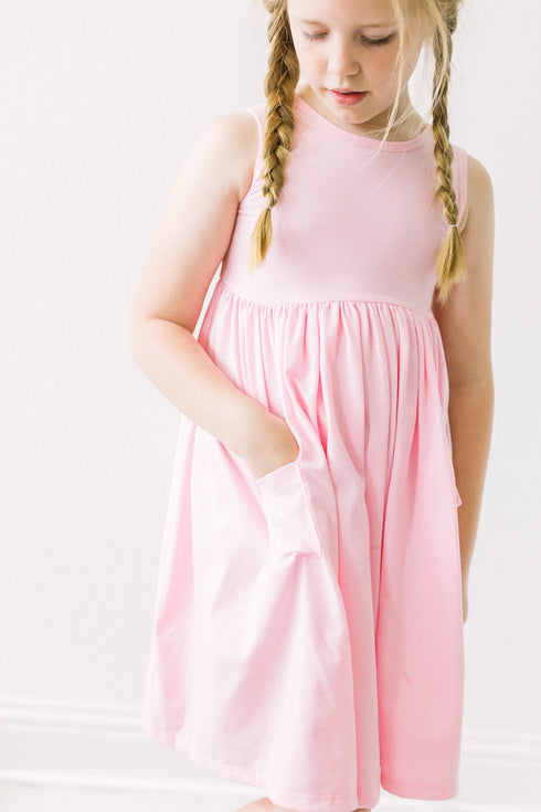 bubblegum-pink-tank-pocket-twirl-dress Mila &  Rose - Sophia's Style--4T--5